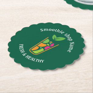 Süße tropische Fruchtsmoothies Fruchküche shop Untersetzer