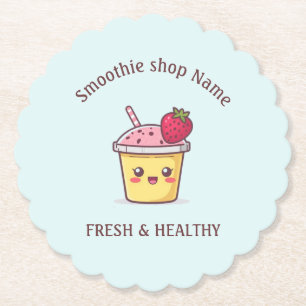 Süße tropische Fruchtsmoothies Fruchküche shop Untersetzer
