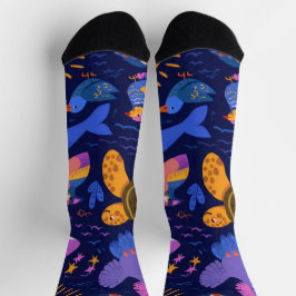 Süße tropische Tier-Crew-Socken als Geschenk Socken