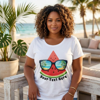 Süße tropische Wassermelone Sommerferien individue Große Größe T-Shirt