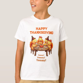 Süße Truthähne beim Festmahl T-Shirt