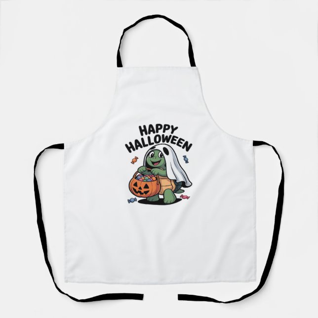 Süße Turtle-Geist-Kostüm � Adorable Halloween-Tri Schürze (Vorderseite)