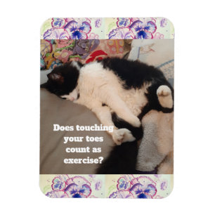 Süße Tuxedo-Katze Geburtstagsfeier Kinder Einladun Magnet