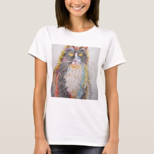 Süße Tuxedo-Katze Zeichnung Kunst Katzen T-Shirt