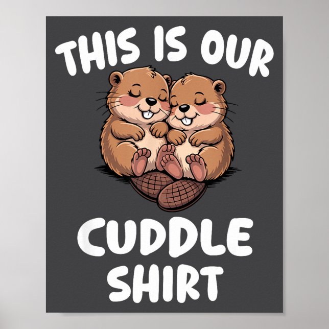 Süße Umarmung für Paare Lustig Romantisch  Poster (Vorne)