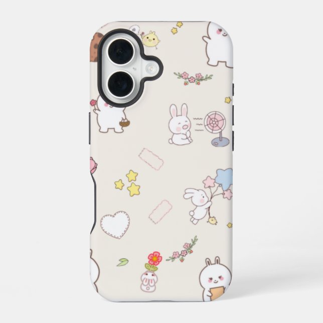 Süße Umarmung  iPhone 16 Hülle (Rückseite)