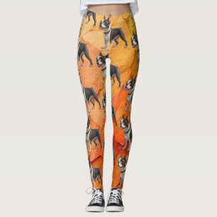 Süße und bunte Boston-Terrier-Leggings Leggings