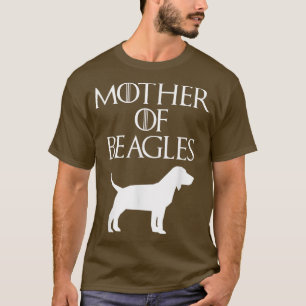 Süße und einzigartige weiße Mutter von Beagles E0 T-Shirt