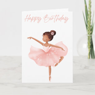 Süße und elegante kleine Ballerina junge Damen Karte