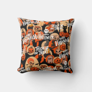 Süße und gruselige Halloween-Spooky-Vibes Kissen