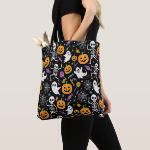 Süße und gruselige Skelette für Halloween