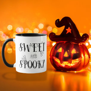 Süße und gruselige Spinnennetz-Halloween-Kaffeetas Tasse