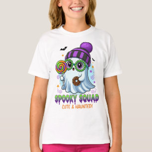 Süße und heimgesuchte Geister-Halloween-Kleidung T-Shirt