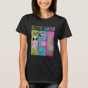 Süße und lustige Faultier Flamingo Lama Kumpel-Gru T-Shirt