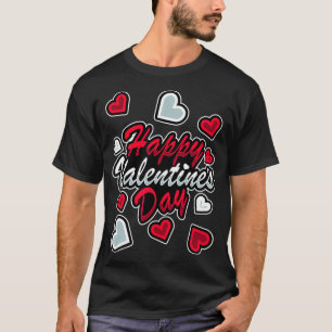 Süße und lustige Gestaltung Frohen Valentinstag T-Shirt
