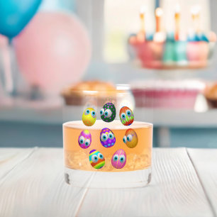 Süße und lustige Ostereier Cartoon Whiskyglas