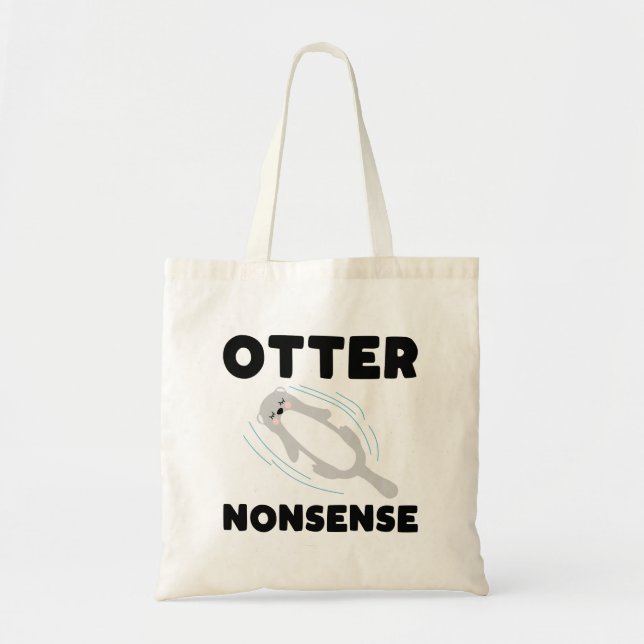 Süße und lustige Otter-Tragetasche Tragetasche (Vorne)