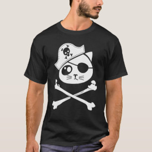 Süße und Piraten Kinder Katze T-Shirt