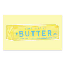 Süße und salzige gelbe Butterstange