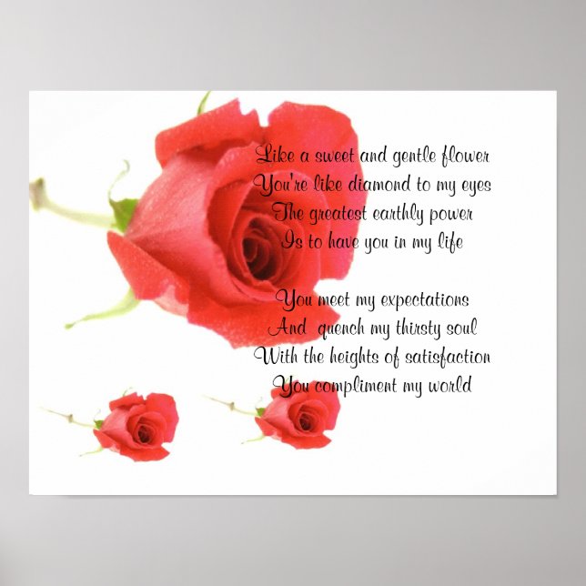 Süße und sanfte Blume Poster (Vorne)