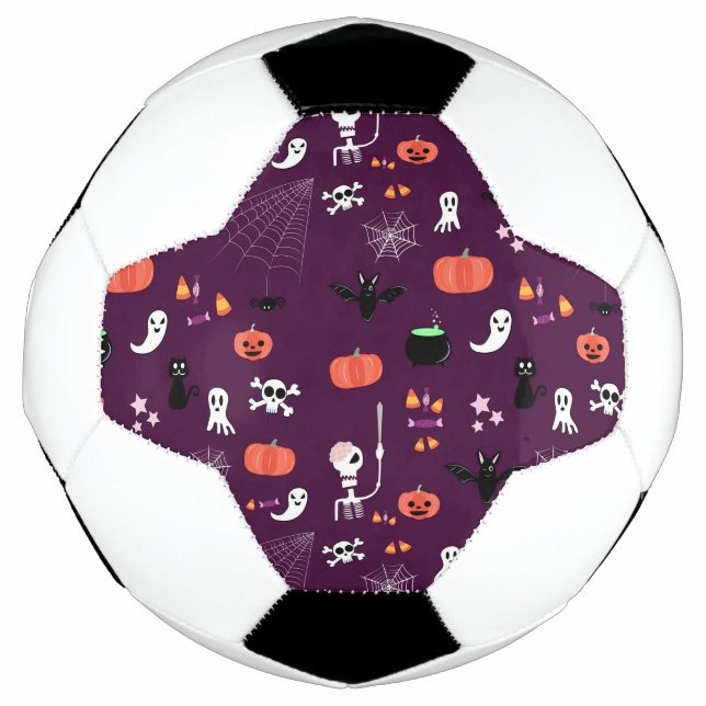 Süße unheimliche Halloween-Kunst Fußball (Vorderseite)