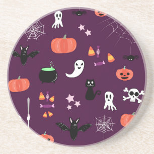 Süße unheimliche Halloween-Kunst Getränkeuntersetzer