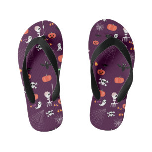Süße unheimliche Halloween-Kunst Kinderbadesandalen