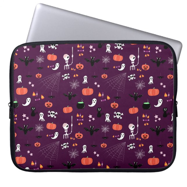 Süße unheimliche Halloween-Kunst Laptopschutzhülle (Vorderseite)