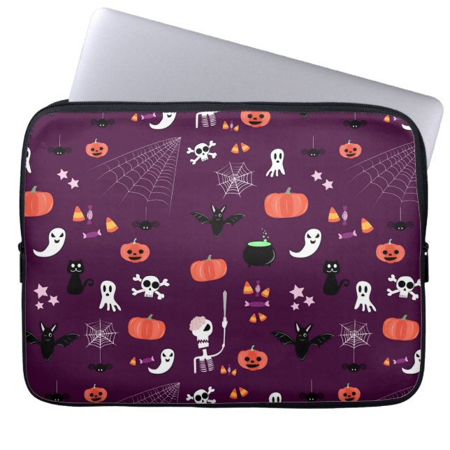 Süße unheimliche Halloween-Kunst Laptopschutzhülle (Vorderseite)