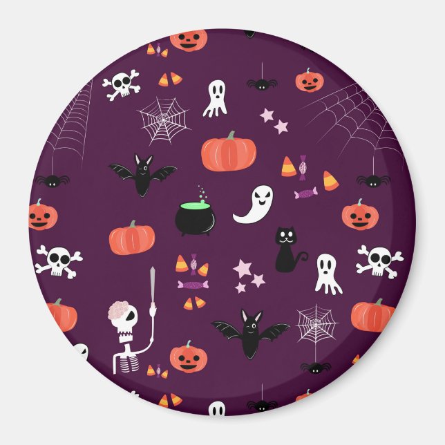 Süße unheimliche Halloween-Kunst Magnet (Vorne)