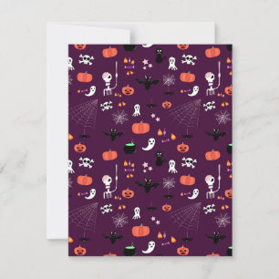 Süße unheimliche Halloween-Kunst Save The Date
