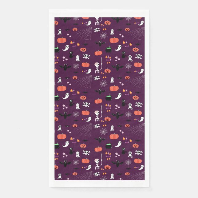 Süße unheimliche Halloween-Kunst Serviette (Vorderseite)
