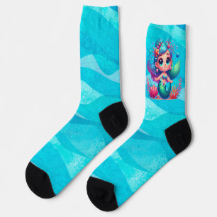 Süße Unterwassermeerjungfrau Socken