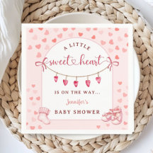 Süße Valentinstag-Baby-Shower-Papier