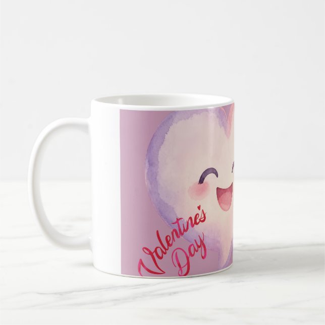 Süße Valentinstag-Herz-Kaffeetasse Kaffeetasse (Links)