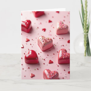 Süße Valentinstag-Herzen-Karte Karte