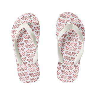 Süße Valentinstag-Herzen – Liebe & Romantik-Design Kinderbadesandalen