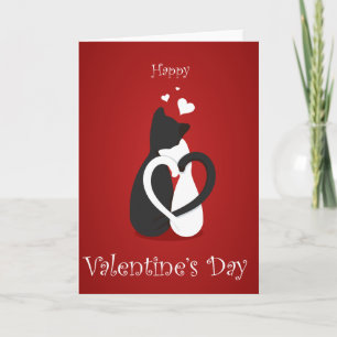 Süße Valentinstag Katzen Liebe Feiertagskarte