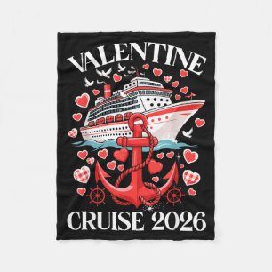 Süße Valentinstag-Kreuzfahrt 2026 passendes Paar U Fleecedecke