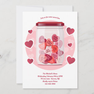 Süße Valentinstag-Liebe Einladung