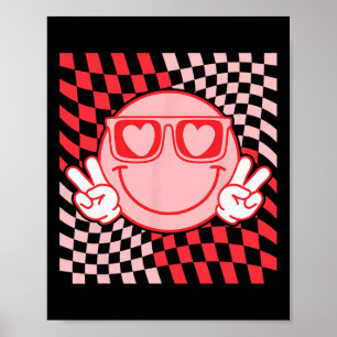 Süße Valentinstag Vibes Groovy Valentinstag Männer Poster