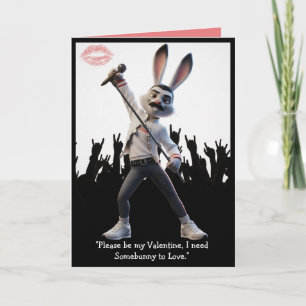 Süße Valentinstagskarte Somebunny to Love Thema Karte