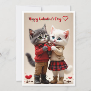Süße Valentinstagskarte – Tom & Luna Feiertagskarte