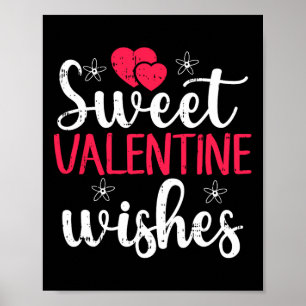 Süße Valentinstagswünsche Valentinstag Süßes Herz  Poster
