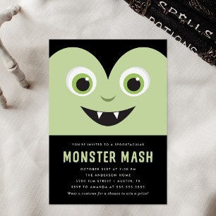Süße Vampire Monster Mash Halloween-Party Einladung
