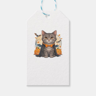 Süße Vampirkatze Halloween T-Shirt Gruseliges Kät Geschenkanhänger