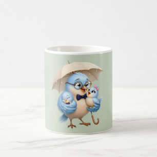 Süße Vater-Vogel-Tasse für Papa Kaffeetasse