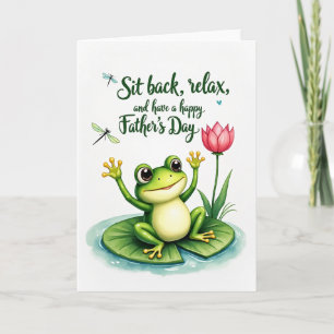 Süße Vatertag-Froschkarte Karte