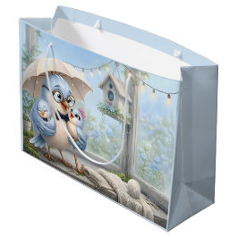 Süße Vatertags-Vogel-Geschenktasche Große Geschenktüte
