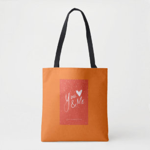 Süße verbrannte Orange-Tasche Minimalist Love